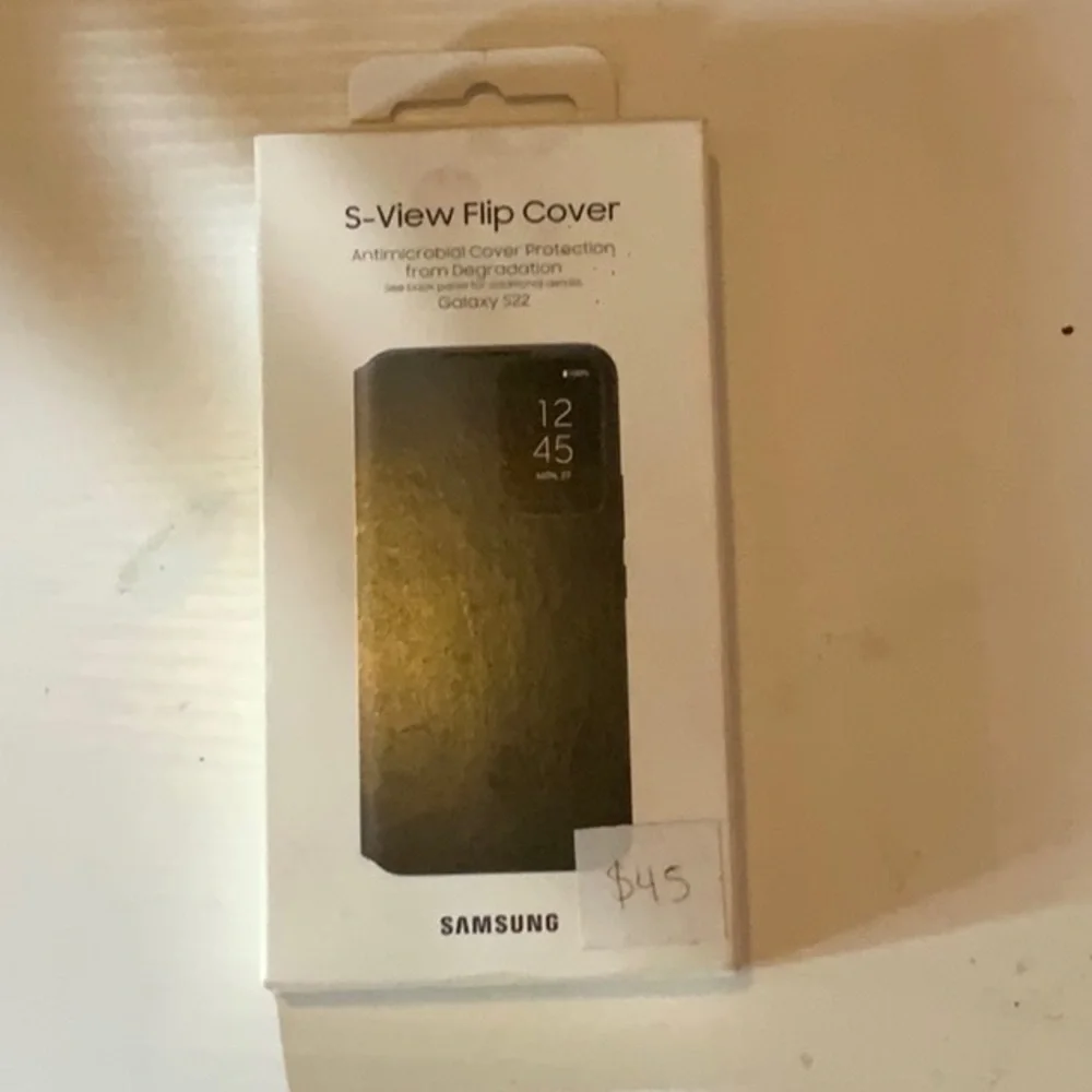Samsung Black S-View Flip Cover for Galaxy Phones